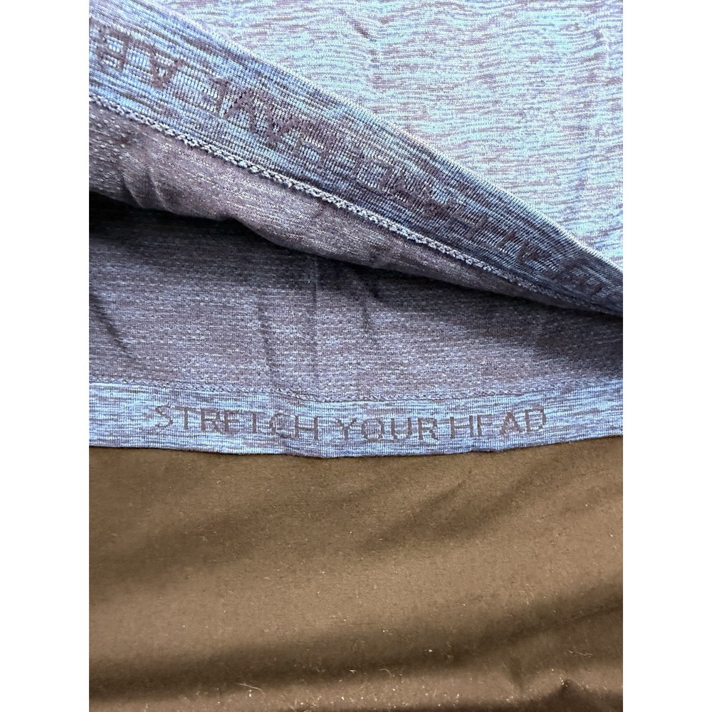 Lululemon Metal Vent Tech Blue Heather Short Sleeve Athletic Shirt Men's, L - Picture 3 of 7